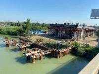 Завершен первый этап строительства нового Яблоновского моста